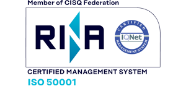 Organizzazione con Sistema di Gestione dell’Energia<br>
Certificata ISO 50001 con RINA